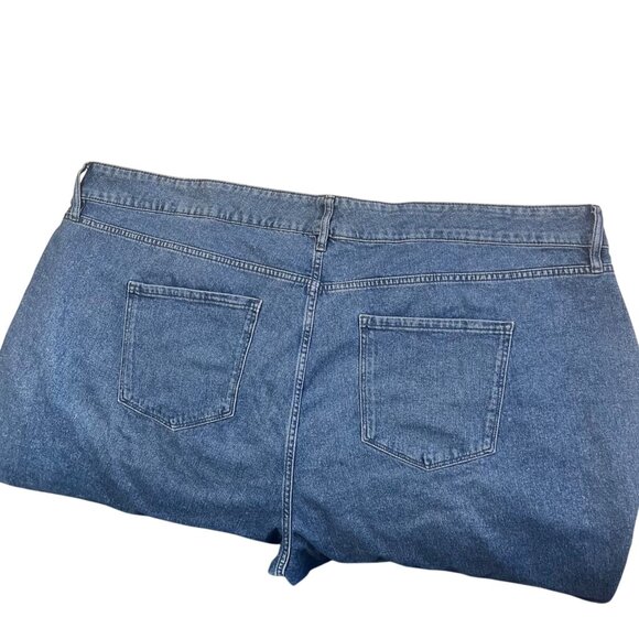 Liz Claiborne Womens Wide-Leg Denim Crop Pants Light Wash Plus Size 28W - Picture 2 of 12